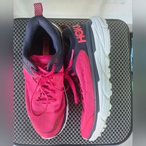 Hoka Pink and Navy Blue Women's Sneakers‎